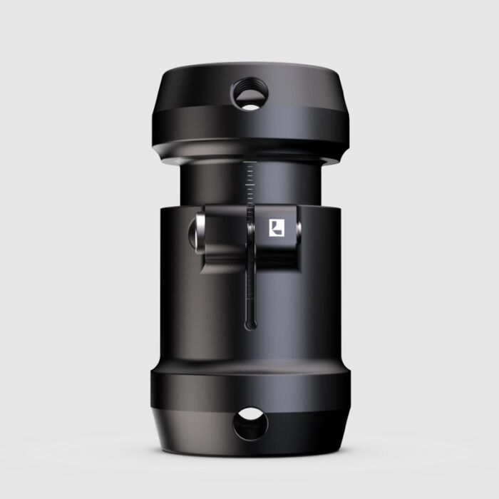 Adjustable tube adapter w. female pyramid